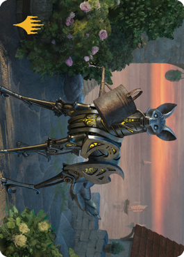 Clockwork Fox Art Card (Gold-Stamped Signature) [Commander Legends: Battle for Baldur's Gate Art Series] | Cracking-Singles