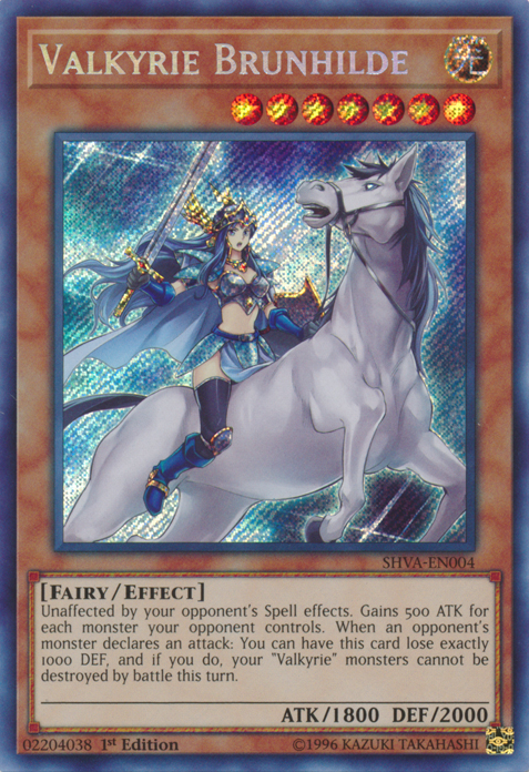 Valkyrie Brunhilde [SHVA-EN004] Secret Rare | Cracking-Singles
