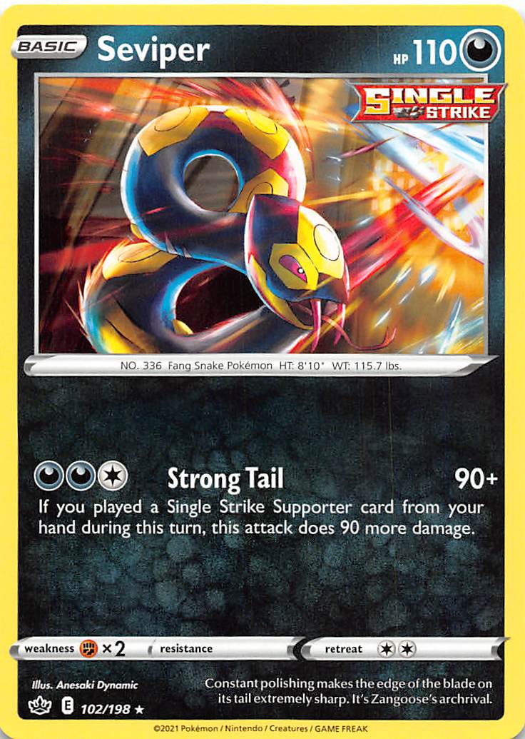 Seviper (102/198) [Sword & Shield: Chilling Reign] | Cracking-Singles