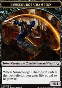 Sunscourge Champion // Cat Double-sided Token [Hour of Devastation Tokens] | Cracking-Singles