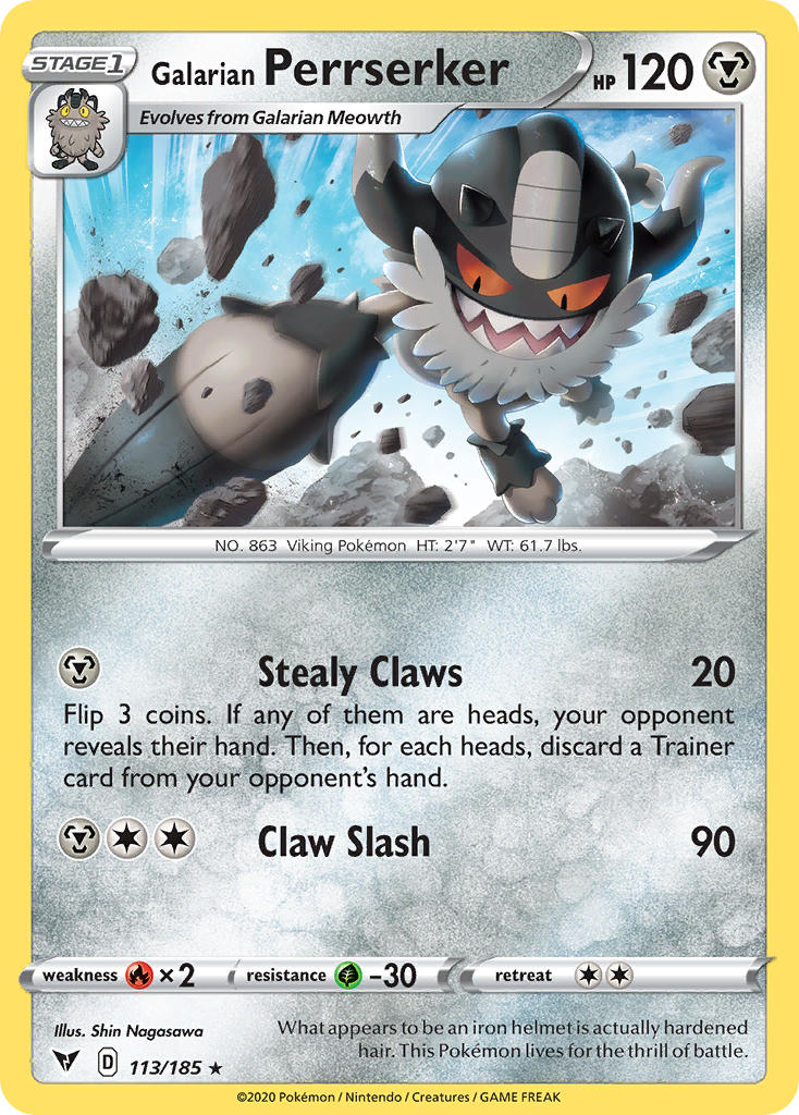 Galarian Perrserker (113/185) [Sword & Shield: Vivid Voltage] | Cracking-Singles