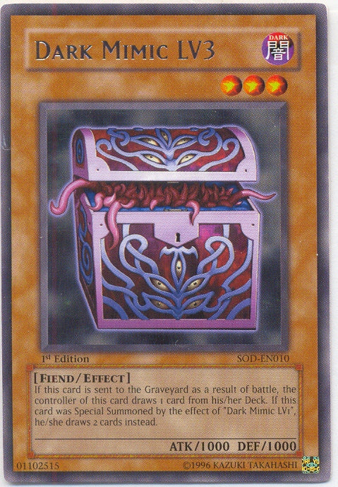 Dark Mimic LV3 [SOD-EN010] Rare | Cracking-Singles