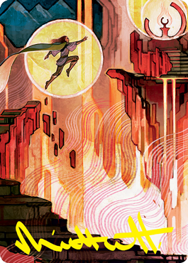 Thrill of Possibility Art Card (Gold-Stamped Signature) [Strixhaven: School of Mages Art Series] | Cracking-Singles