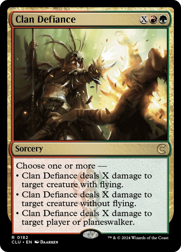 Clan Defiance [Ravnica: Clue Edition] | Cracking-Singles
