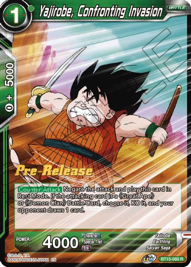 Yajirobe, Confronting Invasion (BT15-080) [Saiyan Showdown Prerelease Promos] | Cracking-Singles