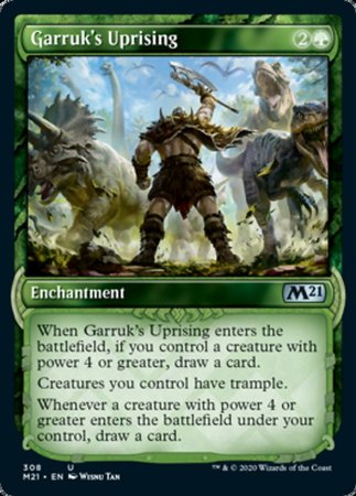 Garruk's Uprising (Showcase) [Core Set 2021] | Cracking-Singles