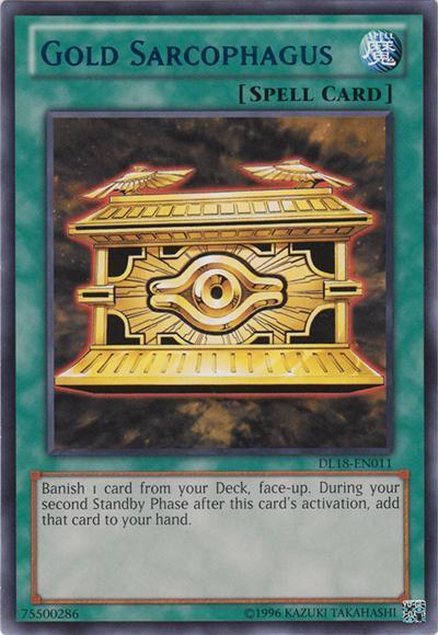 Gold Sarcophagus (Purple) [DL18-EN011] Rare | Cracking-Singles