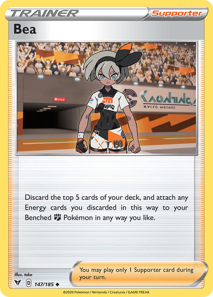 Bea (147/185) [Sword & Shield: Vivid Voltage] | Cracking-Singles