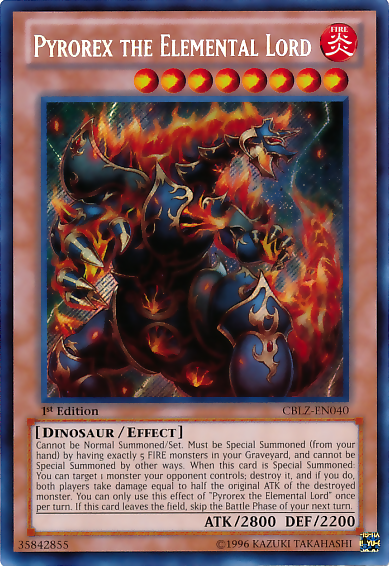 Pyrorex the Elemental Lord [CBLZ-EN040] Secret Rare | Cracking-Singles