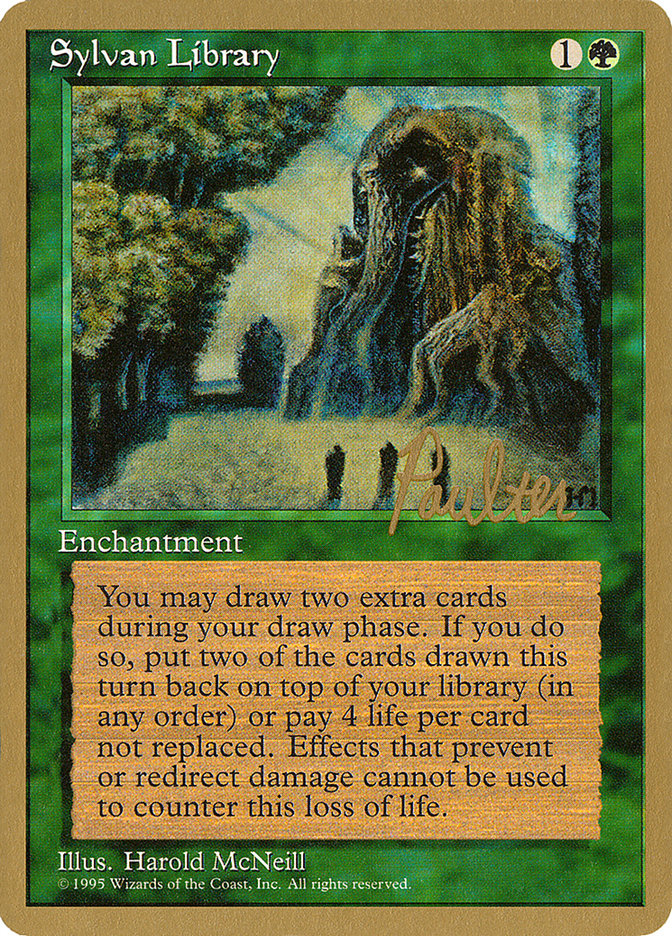 Sylvan Library (Preston Poulter) [Pro Tour Collector Set] | Cracking-Singles