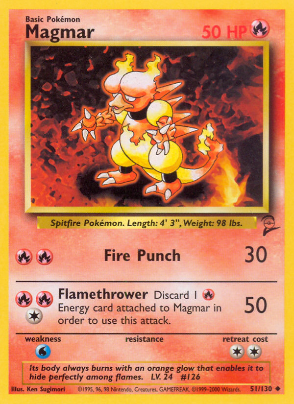 Magmar (51/130) [Base Set 2] | Cracking-Singles