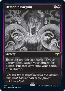 Demonic Bargain [Innistrad: Double Feature] | Cracking-Singles