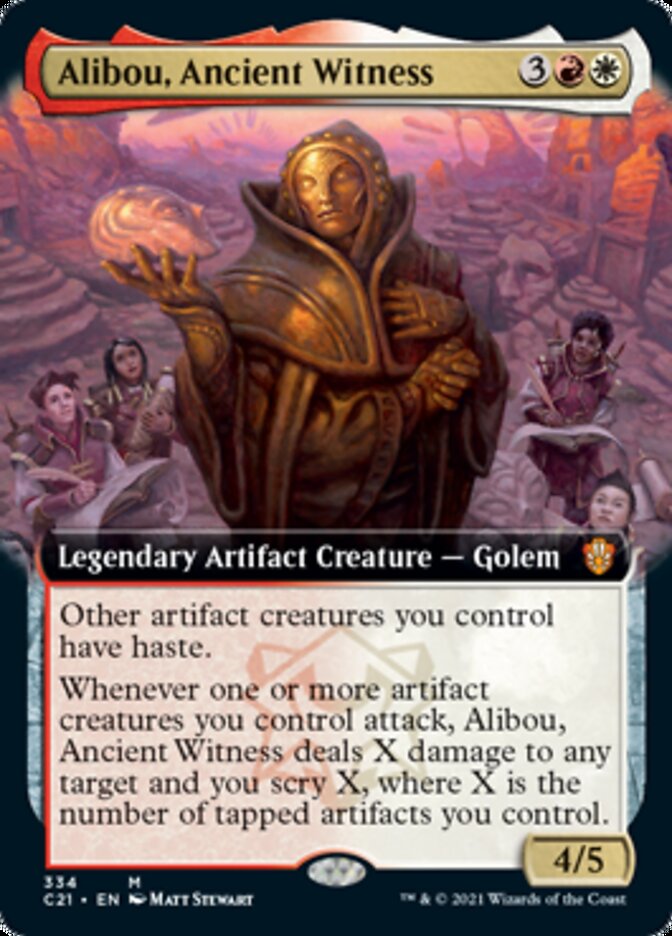 Alibou, Ancient Witness (Extended) [Commander 2021] | Cracking-Singles