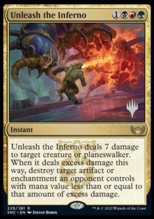 Unleash the Inferno (Promo Pack) [Streets of New Capenna Promos] | Cracking-Singles