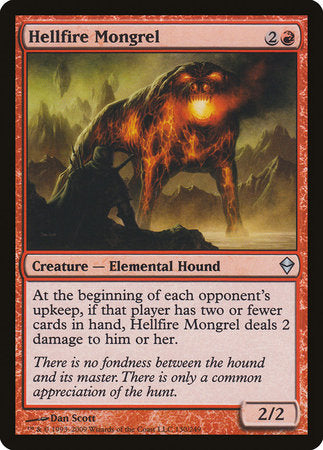 Hellfire Mongrel [Zendikar] | Cracking-Singles