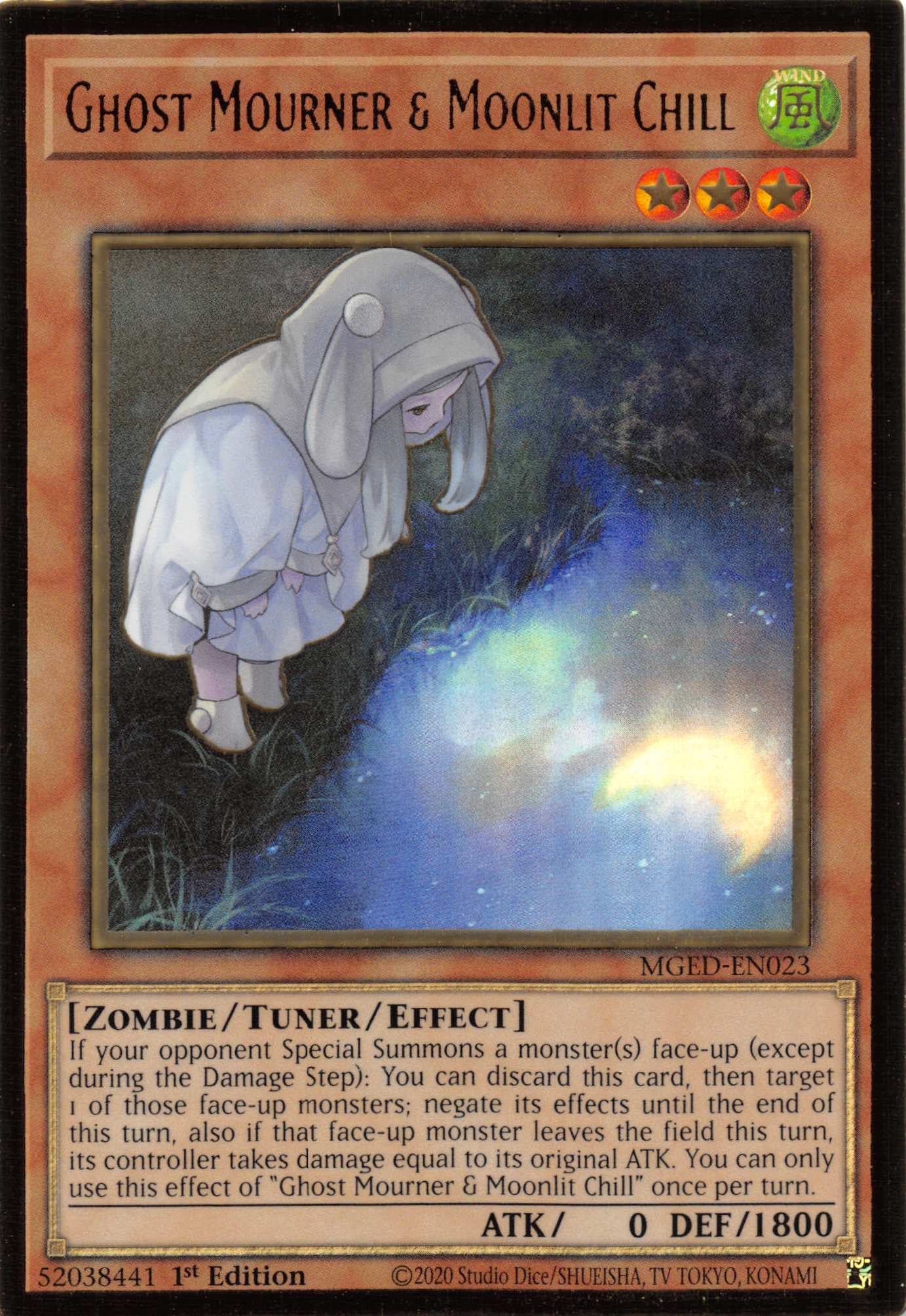 Ghost Mourner & Moonlit Chill (Alternate Art) [MGED-EN023] Gold Rare | Cracking-Singles