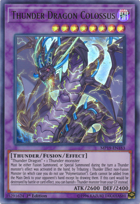 Thunder Dragon Colossus [MP19-EN183] Ultra Rare | Cracking-Singles