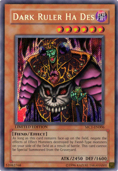 Dark Ruler Ha Des [MC1-EN006] Secret Rare | Cracking-Singles