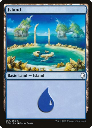 Island (257) [Dominaria] | Cracking-Singles