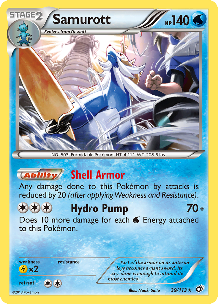 Samurott (39/113) [Black & White: Legendary Treasures] | Cracking-Singles