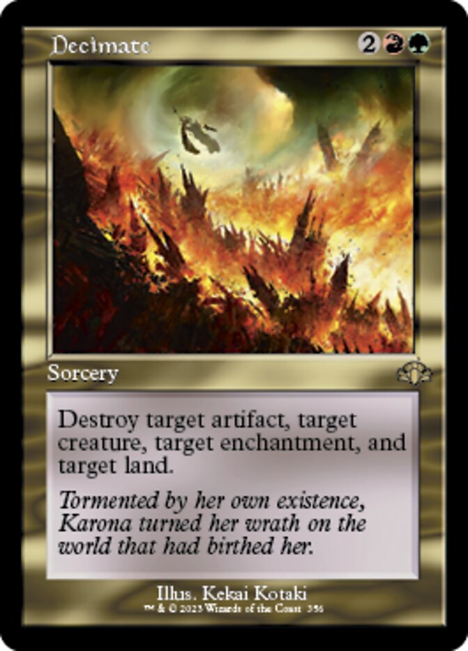 Decimate (Retro) [Dominaria Remastered] | Cracking-Singles