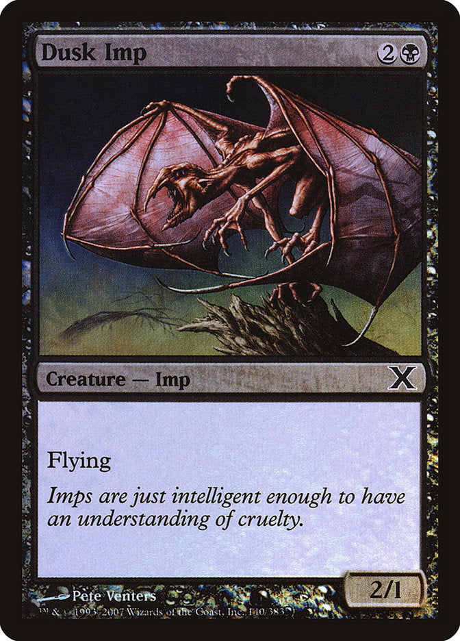 Dusk Imp (Premium Foil) [Tenth Edition] | Cracking-Singles
