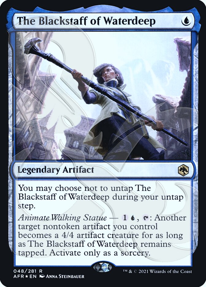 The Blackstaff of Waterdeep (Ampersand Promo) [Dungeons & Dragons: Adventures in the Forgotten Realms Promos] | Cracking-Singles