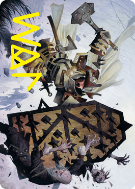 Estwald Shieldbasher Art Card (Gold-Stamped Signature) [Innistrad: Crimson Vow Art Series] | Cracking-Singles