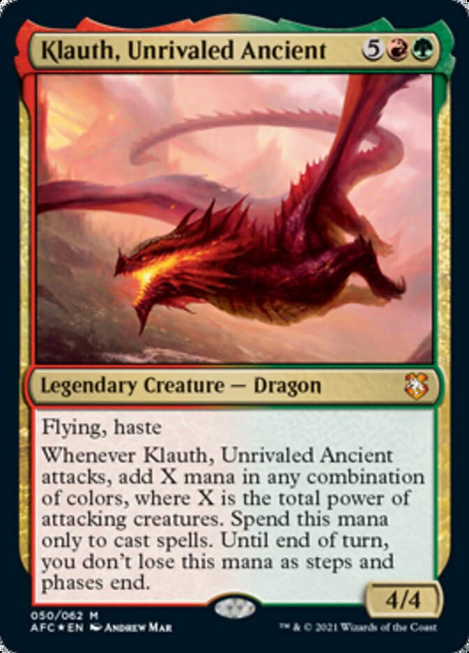 Klauth, Unrivaled Ancient [Dungeons & Dragons: Adventures in the Forgotten Realms Commander] | Cracking-Singles