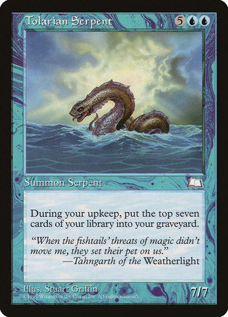 Tolarian Serpent [Weatherlight] | Cracking-Singles