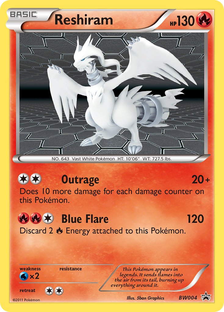 Reshiram (BW004) [Black & White: Black Star Promos] | Cracking-Singles