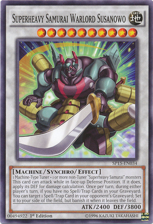 Superheavy Samurai Warlord Susanowo [SP15-EN034] Common | Cracking-Singles