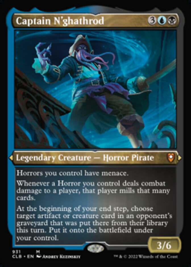 Captain N'ghathrod (Display Commander) (Foil Etched) [Commander Legends: Battle for Baldur's Gate] | Cracking-Singles