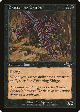 Skittering Skirge [Urza's Saga] | Cracking-Singles