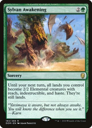 Sylvan Awakening [Dominaria] | Cracking-Singles