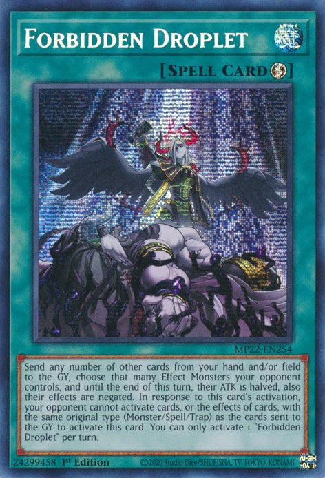 Forbidden Droplet [MP22-EN254] Prismatic Secret Rare | Cracking-Singles