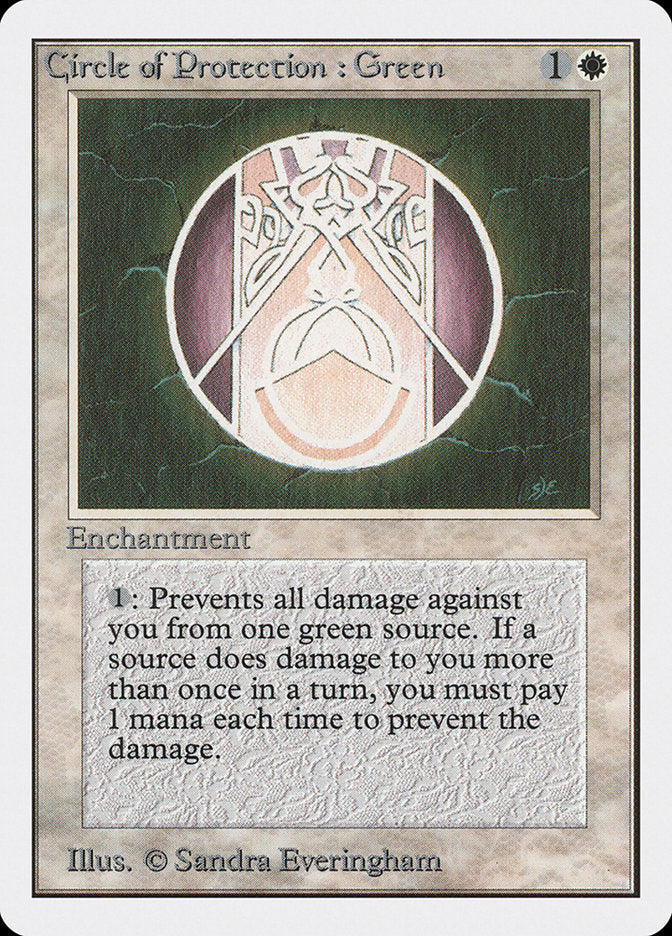Circle of Protection: Green [Unlimited Edition] | Cracking-Singles