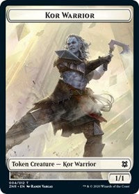 Kor Warrior // Plant Double-sided Token [Zendikar Rising Tokens] | Cracking-Singles