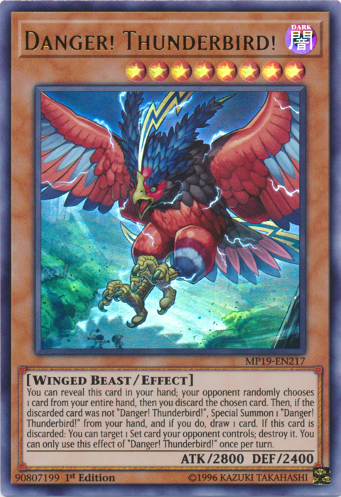 Danger! Thunderbird! [MP19-EN217] Ultra Rare | Cracking-Singles