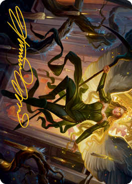 Sigarda, Champion of Light Art Card (Gold-Stamped Signature) [Innistrad: Midnight Hunt Art Series] | Cracking-Singles