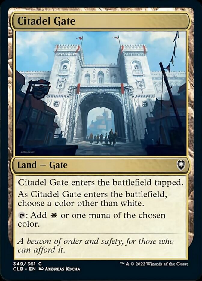 Citadel Gate [Commander Legends: Battle for Baldur's Gate] | Cracking-Singles