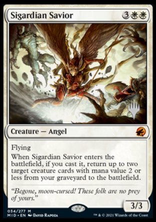 Sigardian Savior (Promo Pack) [Innistrad: Midnight Hunt Promos] | Cracking-Singles