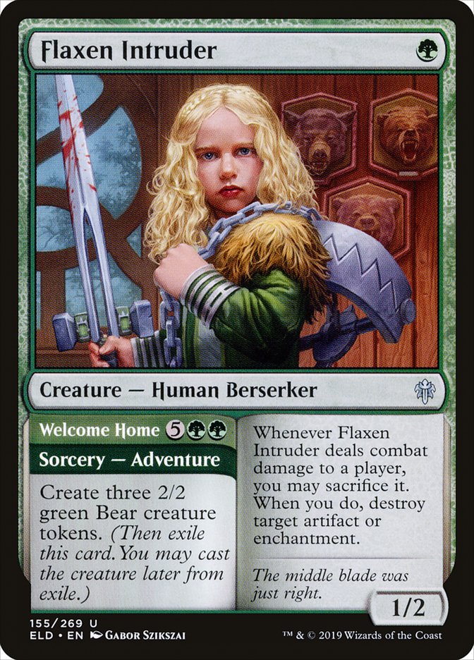 Flaxen Intruder // Welcome Home [Throne of Eldraine] | Cracking-Singles