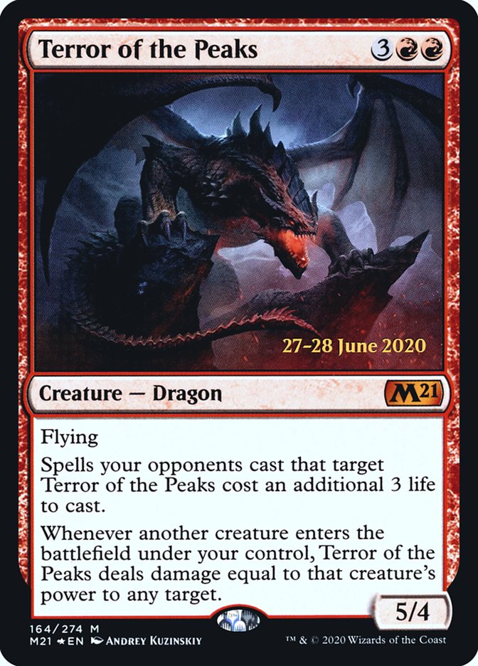 Terror of the Peaks  [Core Set 2021 Prerelease Promos] | Cracking-Singles