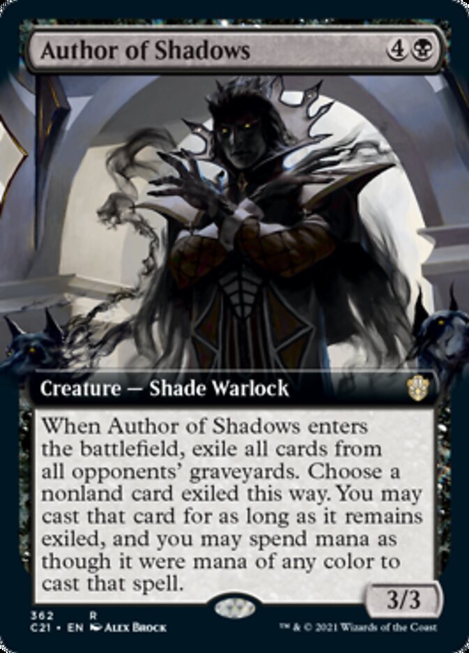 Author of Shadows (Extended) [Commander 2021] | Cracking-Singles