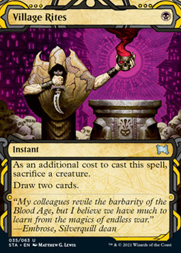 Village Rites (Etched Foil) [Strixhaven Mystical Archive] | Cracking-Singles