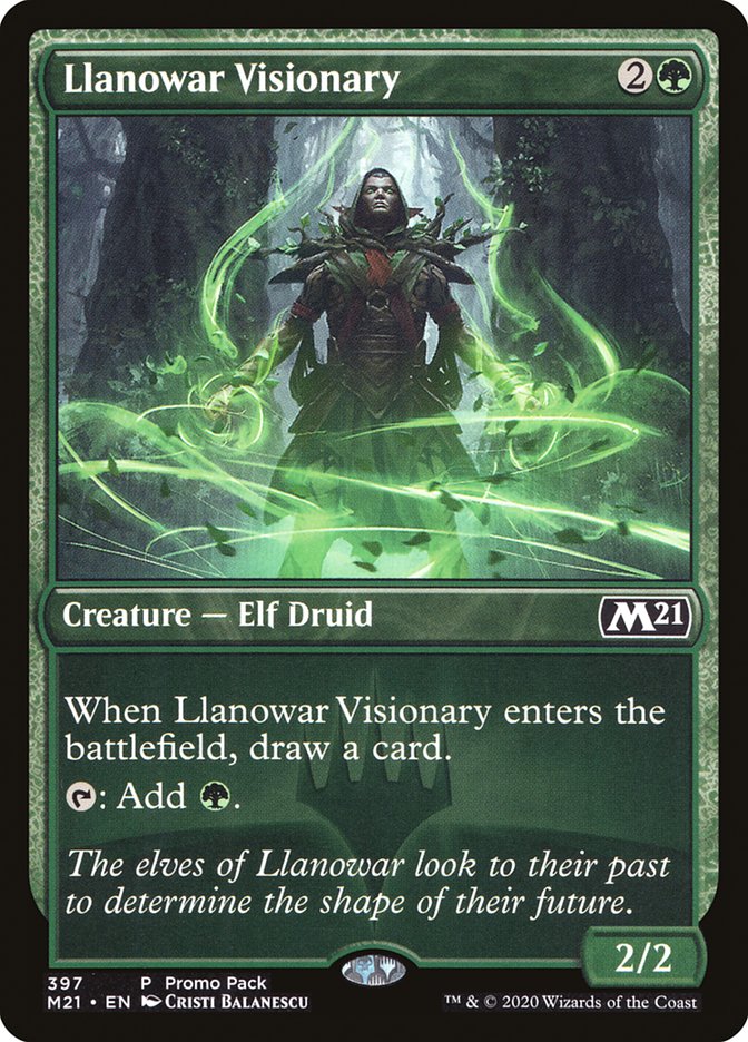 Llanowar Visionary (Promo Pack) [Core Set 2021 Promos] | Cracking-Singles