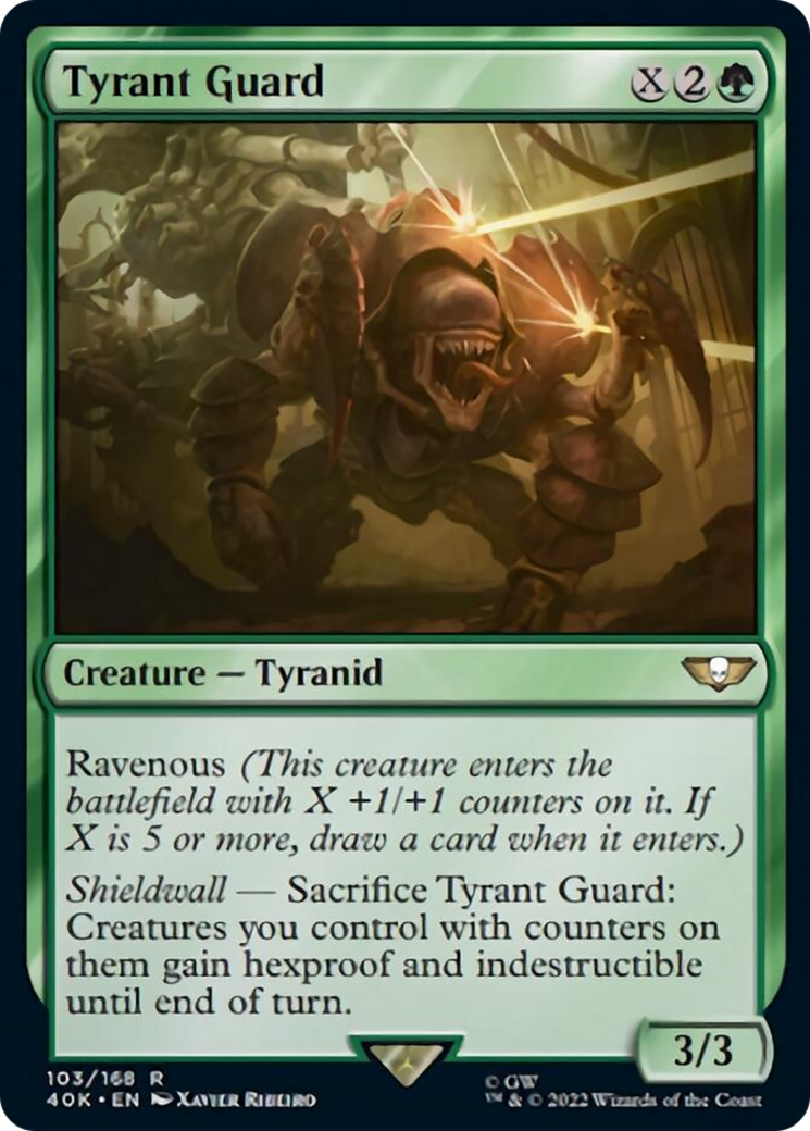 Tyrant Guard (Surge Foil) [Universes Beyond: Warhammer 40,000] | Cracking-Singles