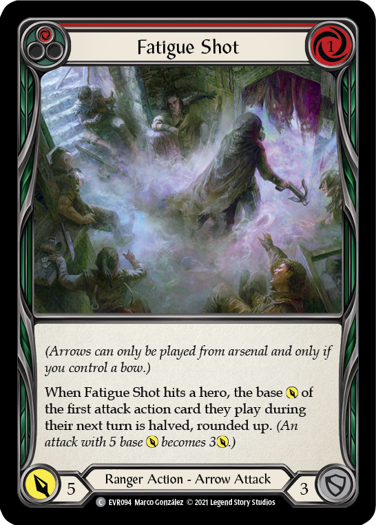 Fatigue Shot (Red) [EVR094] (Everfest)  1st Edition Rainbow Foil | Cracking-Singles