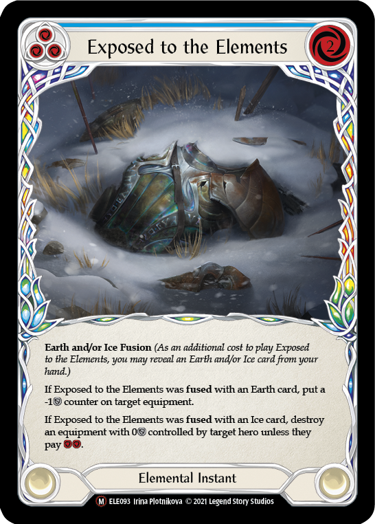 Exposed to the Elements [U-ELE093] Unlimited Rainbow Foil | Cracking-Singles